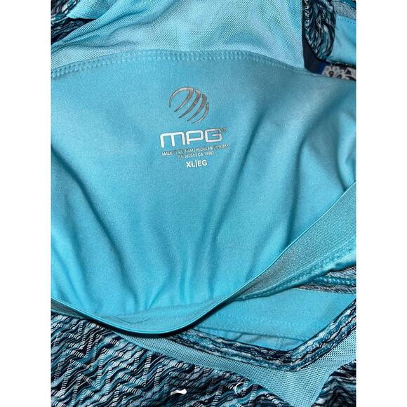MPG Blue Activewear Pullover Sleeveless Built In Bra Dress Womens Size XL - Picture 5 of 5